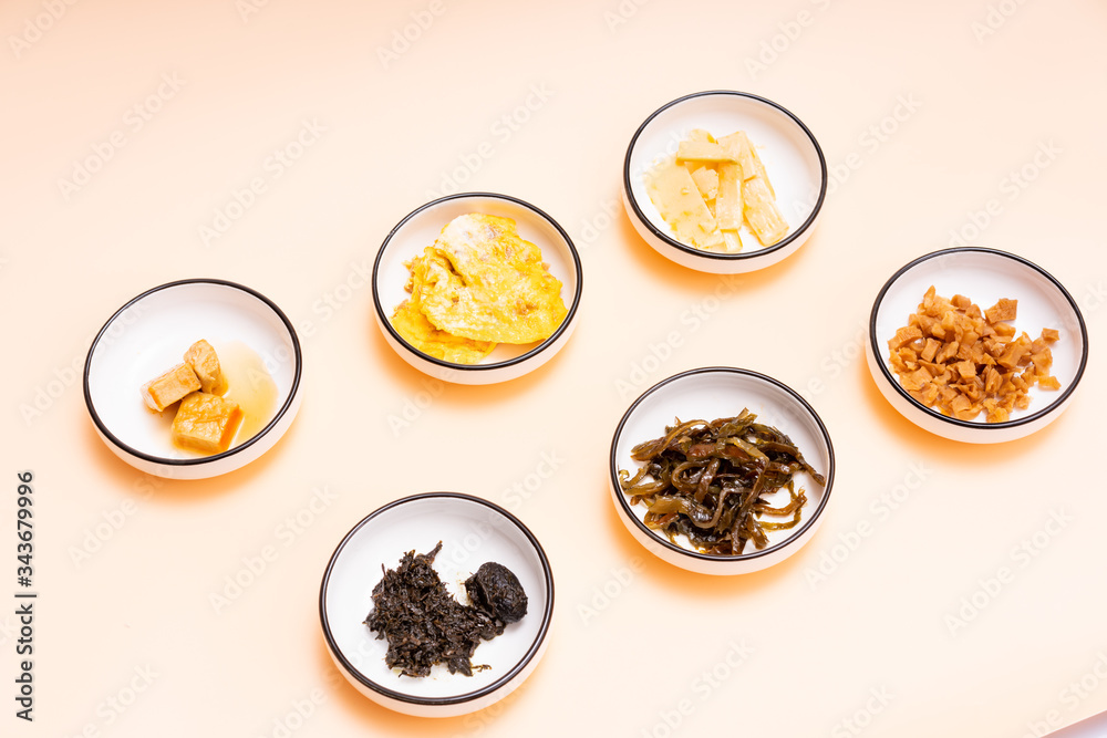 Chinese Chaoshan Breakfast White Congee Side Dish Chinese Chaoshan Breakfast White Congee Side Dish