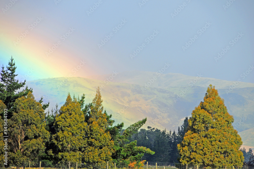 Fototapeta premium mountain rainbow