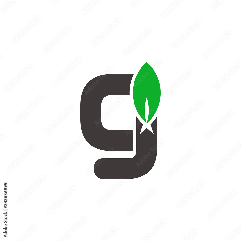 letter cj simple leaf tree symbol logo vector letter cj simple leaf tree symbol logo vector