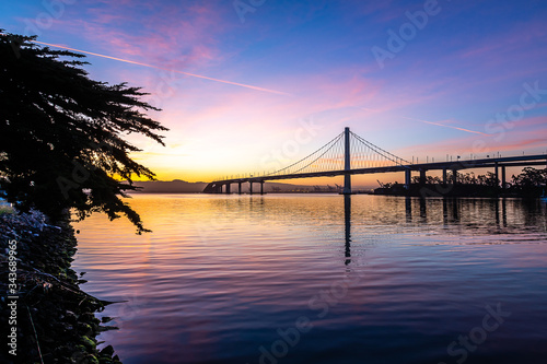 Sunrise from Treasure Island, San Francisco.