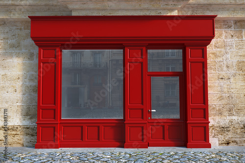 Small Shop front red