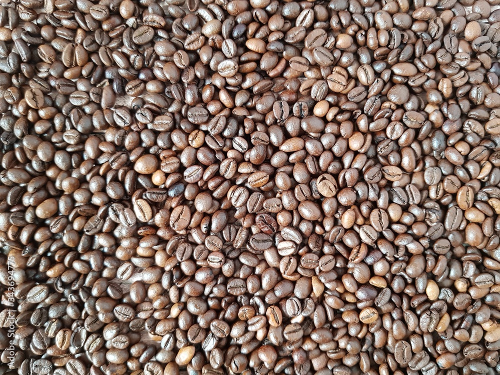 Coffee beans on the table