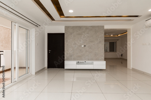 Modern empty luxury flat in India