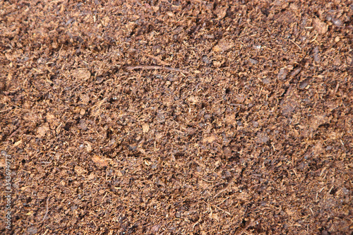 The texture of dry peat.