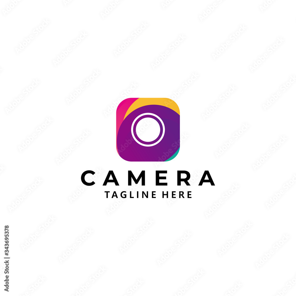 camera logo icon vector isolated