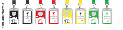 seafood id card design templates