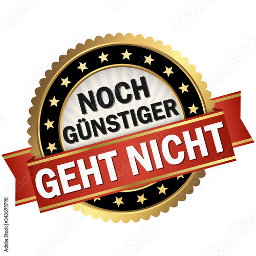button with red banner Noch günstiger geht nicht