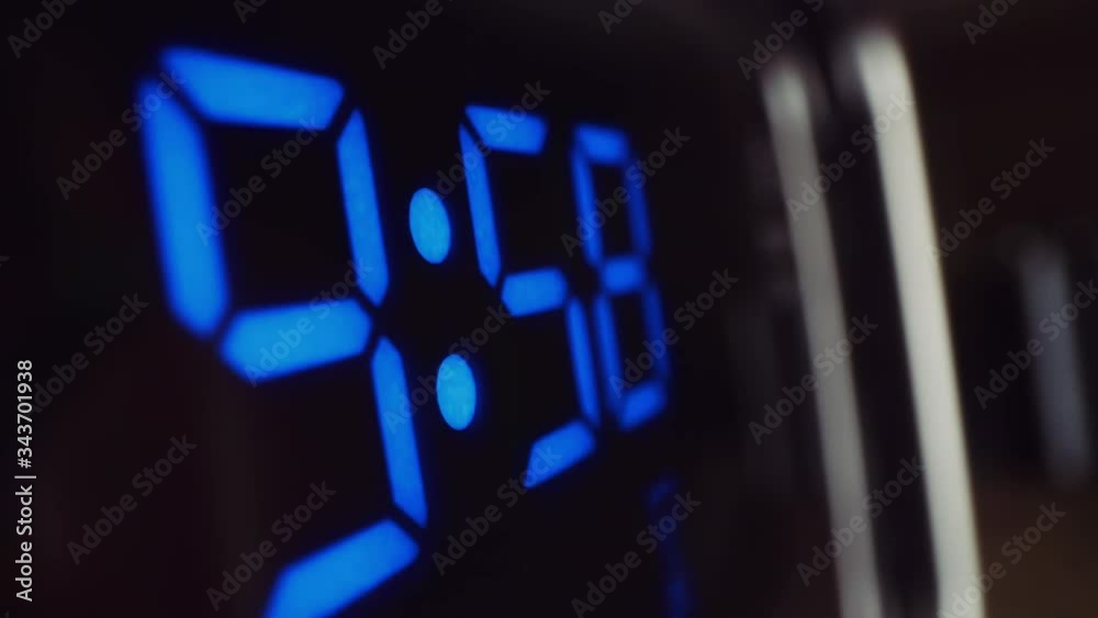 Macro finger presses START then quick dolly to 10 minute timer counting down