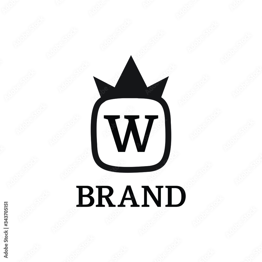 Simple initial letter logo template for brand name or business name Simple initial letter logo template for brand name or business name