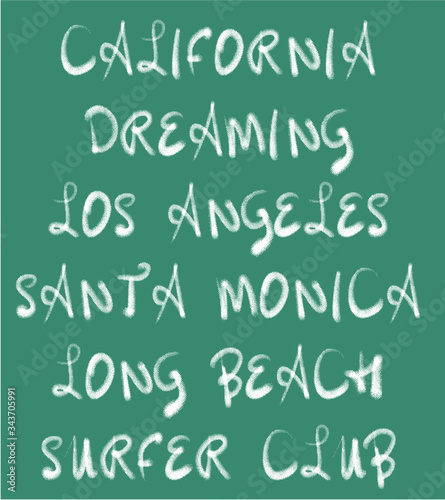 California Athletic College style graphic design vector art