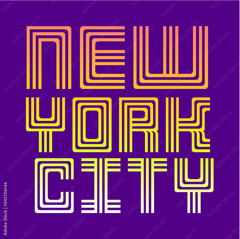 New York Retro style graphic design vector art New York Retro style graphic design vector art