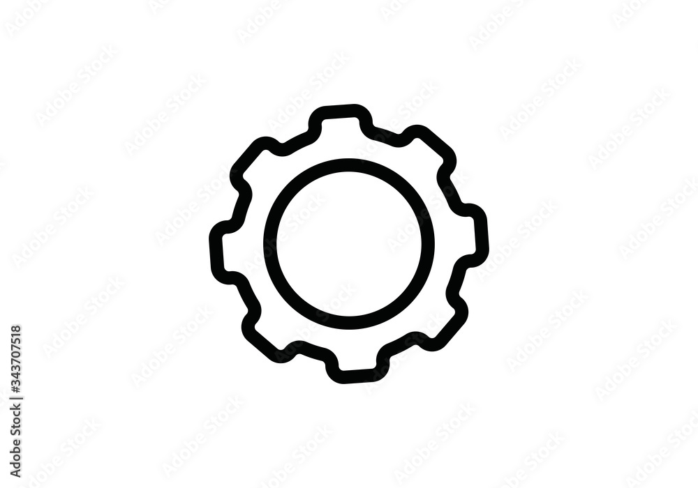 Gear icon vector. Cog sign. Settings Gear icon vector. Cog sign. Settings