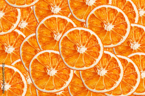 seamless pattern of orange slices