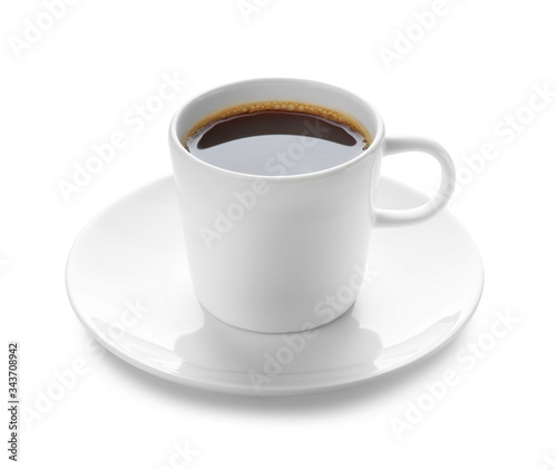 Wallpaper Mural Cup of coffee on white background Torontodigital.ca