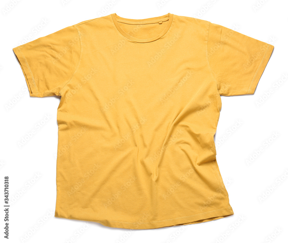 Stylish t-shirt on white background Stylish t-shirt on white background