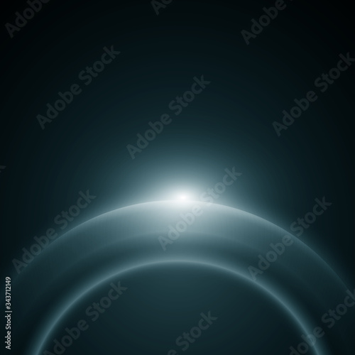 Abstract flare light in dark background vector