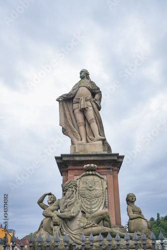 Public statues in the Heidelberg city  Germany.