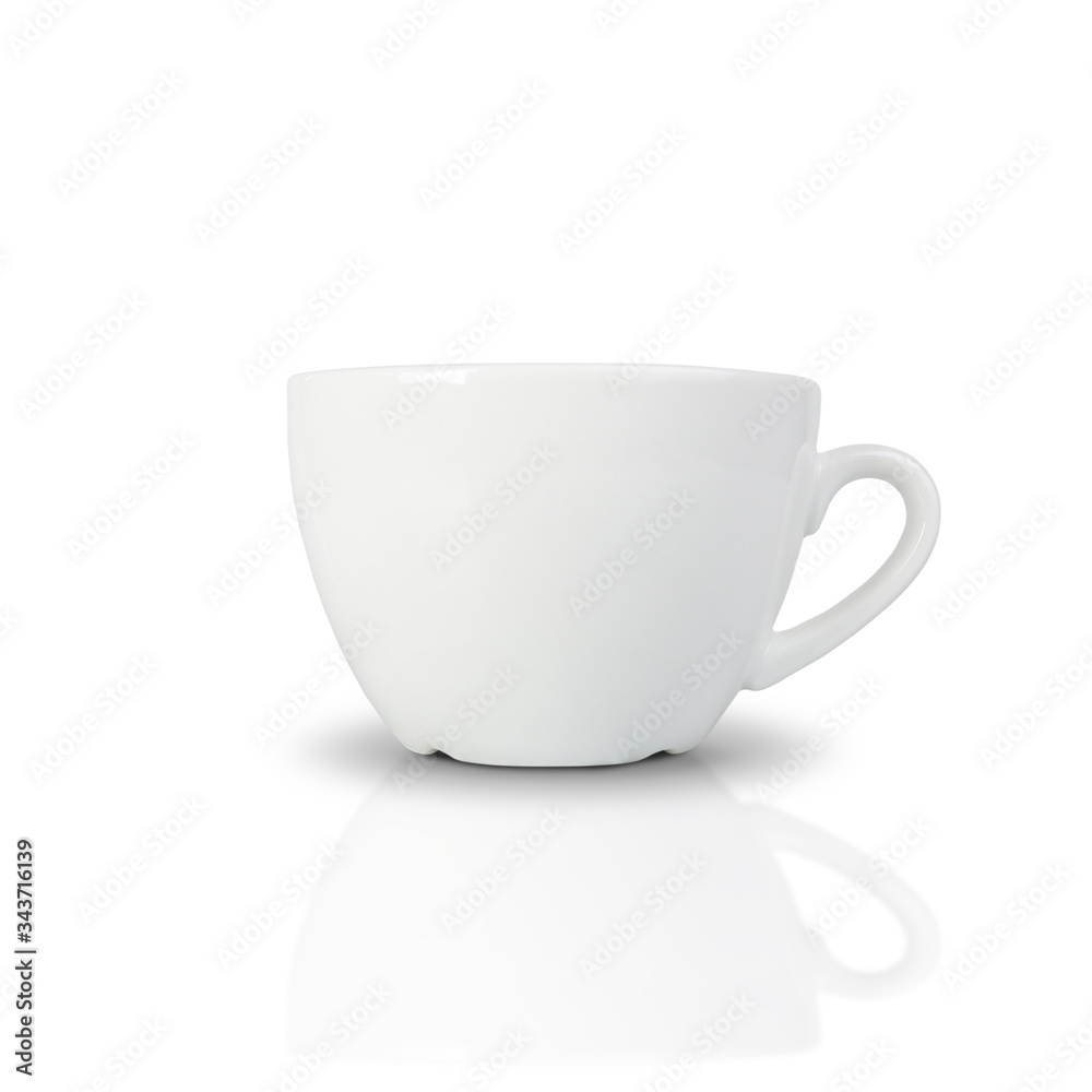 White ceramic coffee mug isolated on white background. with clipping paths. White ceramic coffee mug isolated on white background. with clipping paths.