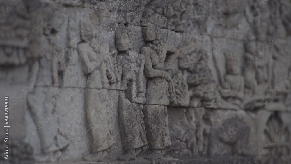 temples in Indonesia with sculptural closeup of images on the walls of the temple temples in Indonesia with sculptural closeup of images on the walls of the temple