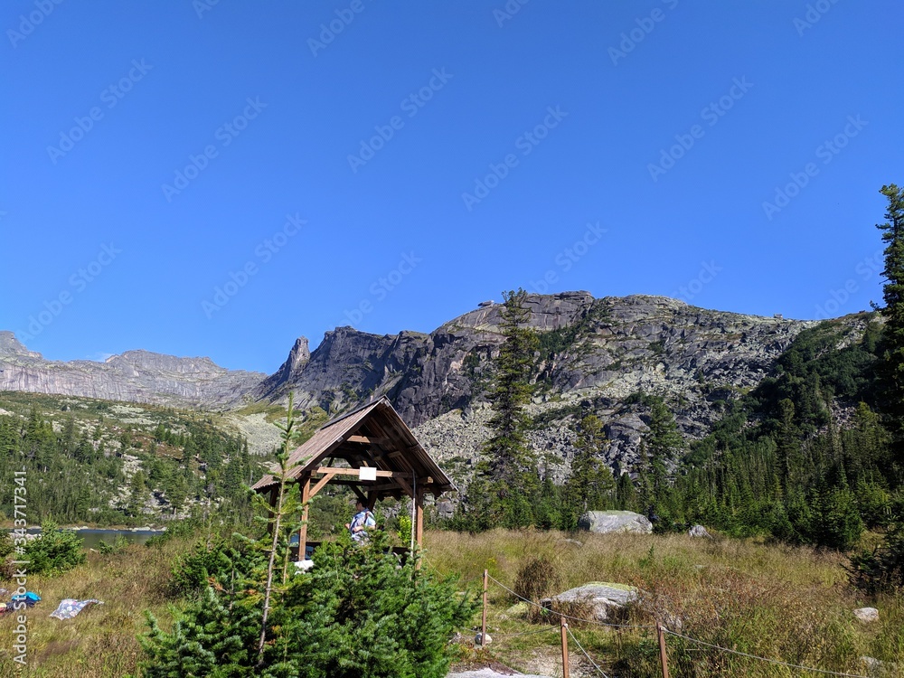 house in the mountains