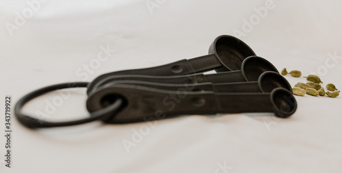 Set of measuring cups or measuring spoons use in cooking