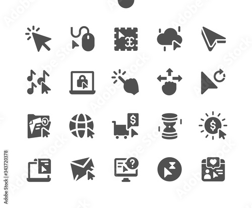 Selection & Cursors Well-crafted Pixel Perfect Vector Solid Icons 30 2x Grid for Web Graphics and Apps. Simple Minimal Pictogram