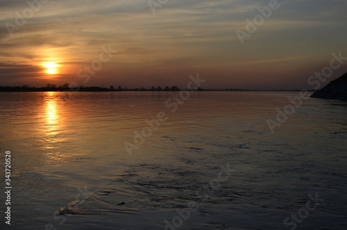 sunset over the sea