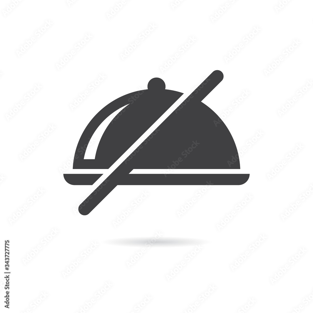 Vector Isolated No Food Icon