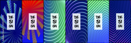 Colorful gradient pattern background, abstract geometric shape vector texture. Сover graphic design, geometric line minimal pattern background