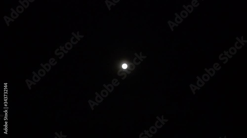 Out at night watching the moon. Recorded a clear moon then blurred it out . photo