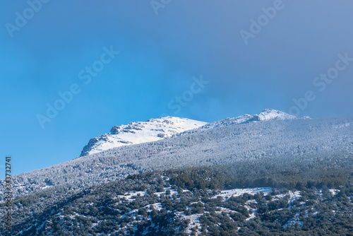 snowy mountains of Sierra Nevada (Spain)