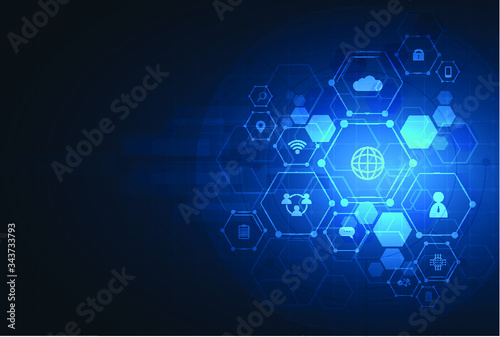 Wallpaper Mural health care and science icon pattern medical innovation concept background vector design. Torontodigital.ca