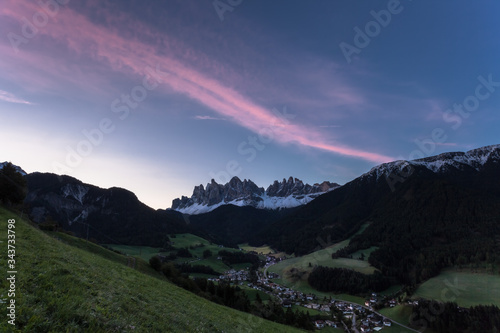 Photography Small Italian mountain town of St