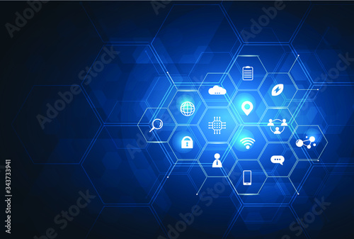 health care and science icon pattern medical innovation concept background vector design.