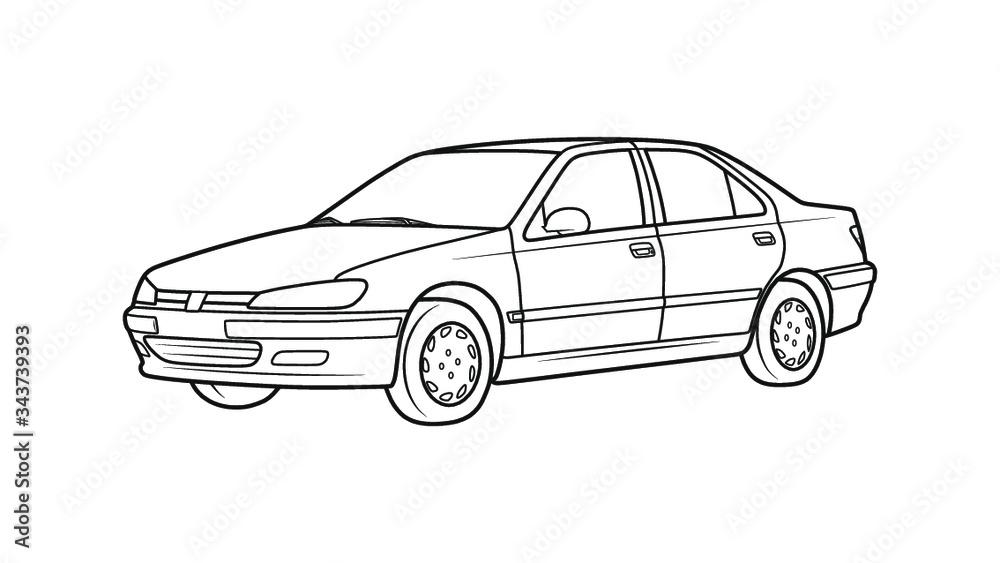 Naklejka premium Classic Sedan