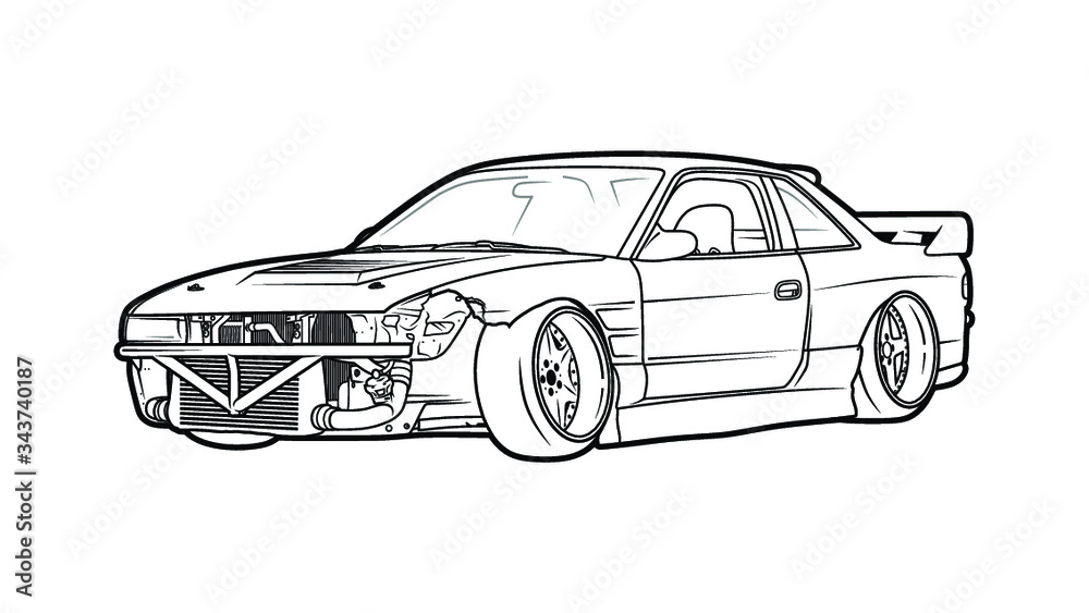 Drift Car Vector Art PNG Images | Free Download On Pngtree