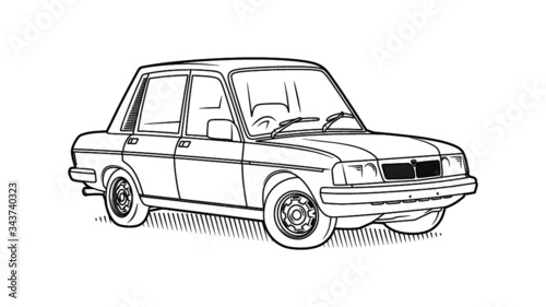 Classic Cartoon Car