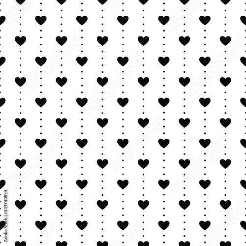 Hearts and strings seamless striped pattern © RosemaryHMJS