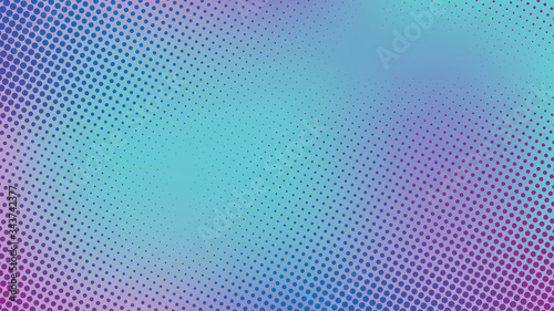 Colorful halftone background . wallpaper with dots . green and purple colors . vector illustration . 