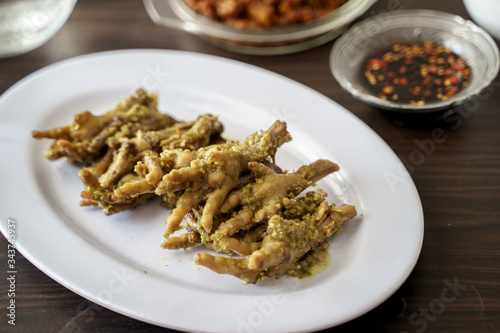 Wallpaper Mural ceker ayam. indonesian asian chicken feet cooking Torontodigital.ca