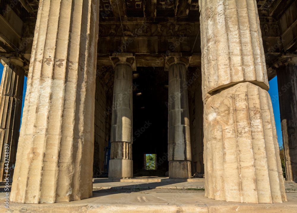 Interior of The Temple of Hephaestus