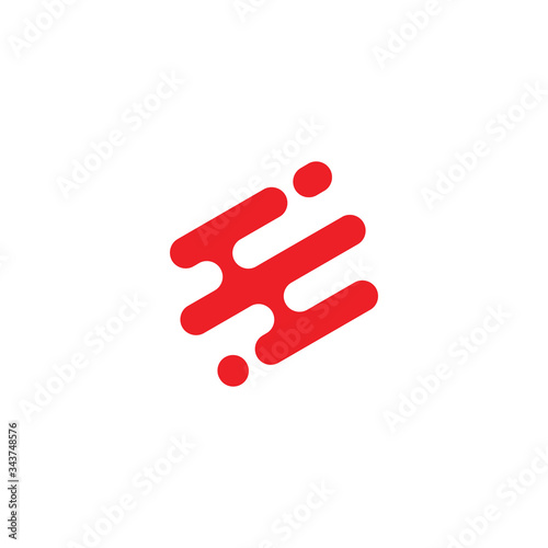 Abstract Technology logo design template