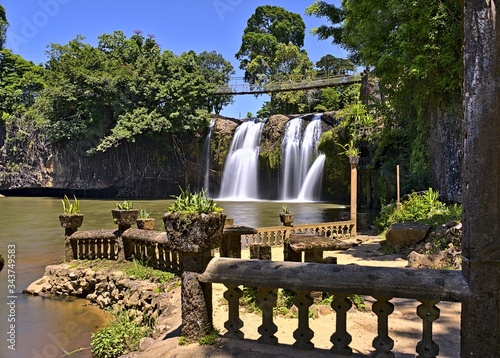 Paronella Park waterwall on a sunny day photo