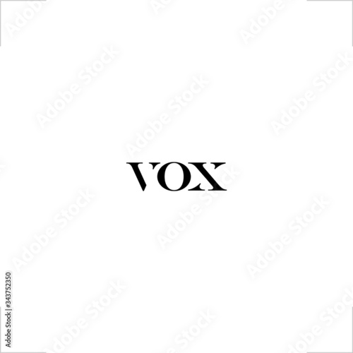 vox logo type elegant design