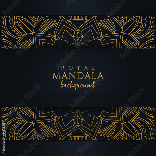 Luxury mandala design background. Designed with golden arabesque pattern. islamic and arabic east style Decorative and elegant mandala pattern  for print, flyer, banner, poster, cover, brochure