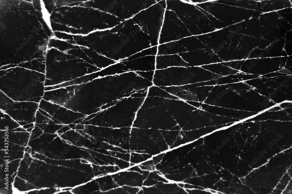 Marble black and white vein seamless background