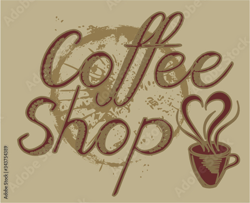 Fresh Turkish coffee print embroidery graphic design vector art