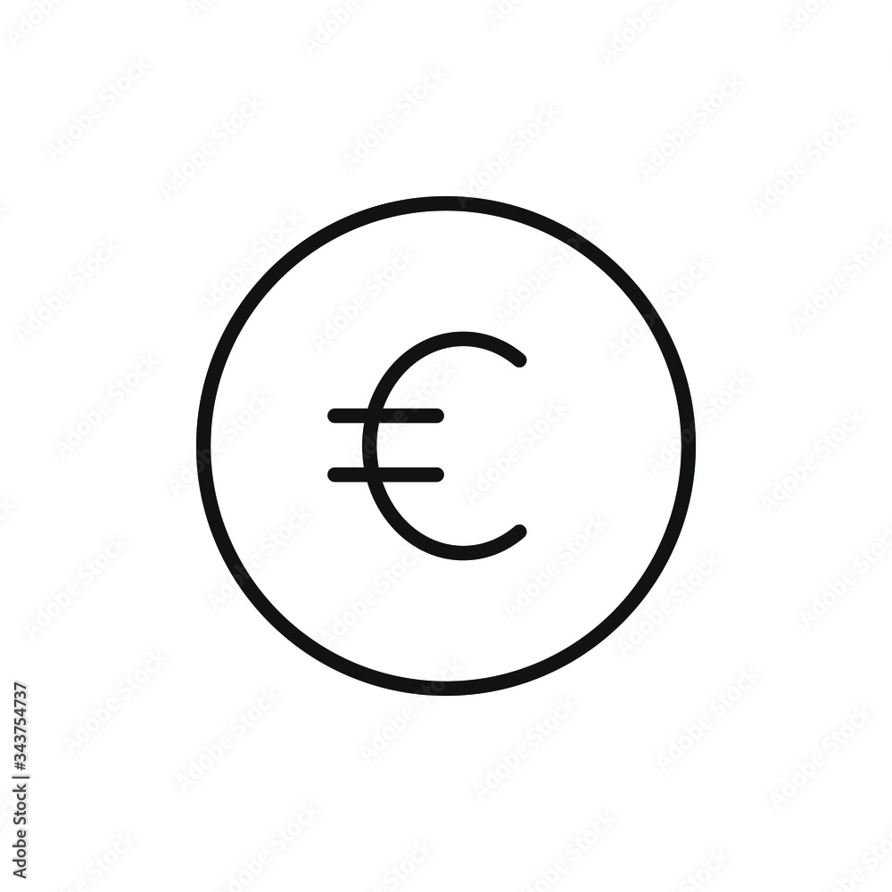 money icon, euro icon vector illustration money icon, euro icon vector illustration