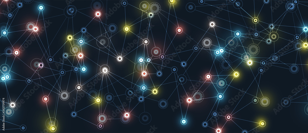 Abstract tech background. Futuristic technology interface Abstract tech background. Futuristic technology interface