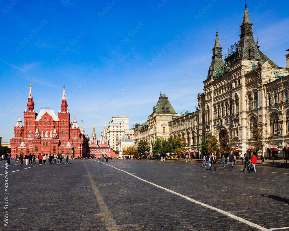 Red Square in Moscow, Russia.
